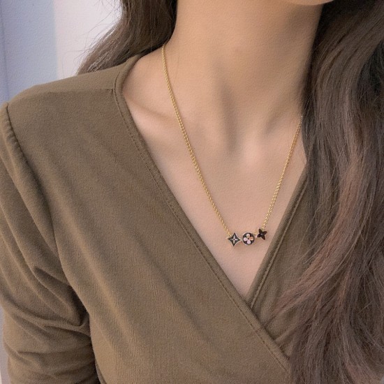 LV Jewelry Necklace: $20–$25 with box; $17–$22 without box