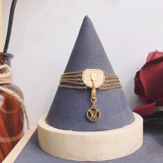 LV Jewelry Necklace: $20–$25 (with box); $17–$22 (without bo
