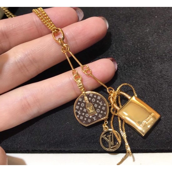 LV Jewelry Necklace: $20–$25 (with box); $17–$22 (without bo