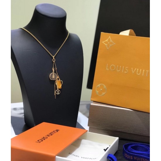 LV Jewelry Necklace: $20–$25 (with box); $17–$22 (without bo