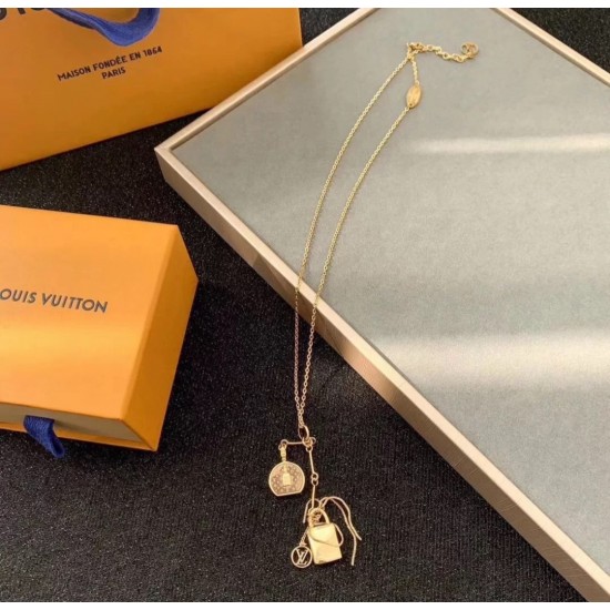 LV Jewelry Necklace: $20–$25 (with box); $17–$22 (without bo