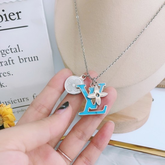 LV Jewelry Necklace: $20–$25 with box; $17–$22 without box