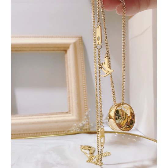 LV Jewelry Necklace: $20–$25 (with box); $17–$22 (without bo
