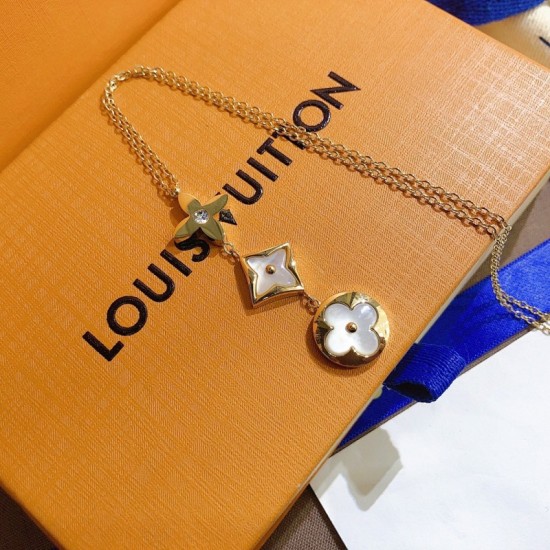 LV Jewelry Necklace: $20–$25 with box; $17–$22 without box
