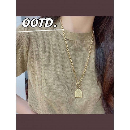 LV Jewelry Necklace: $20–$25 (with box); $17–$22 (without bo