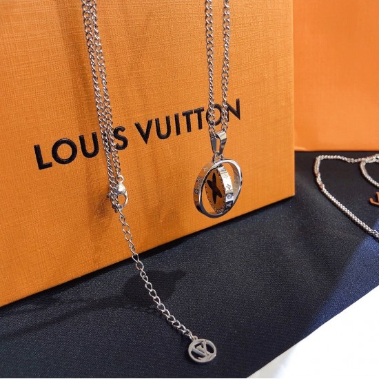 LV Jewelry Necklace: $20–$25 with box; $17–$22 without box