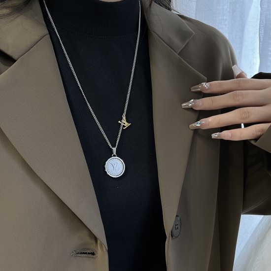 LV Jewelry Necklace: $20–$25 with box; $17–$22 without box