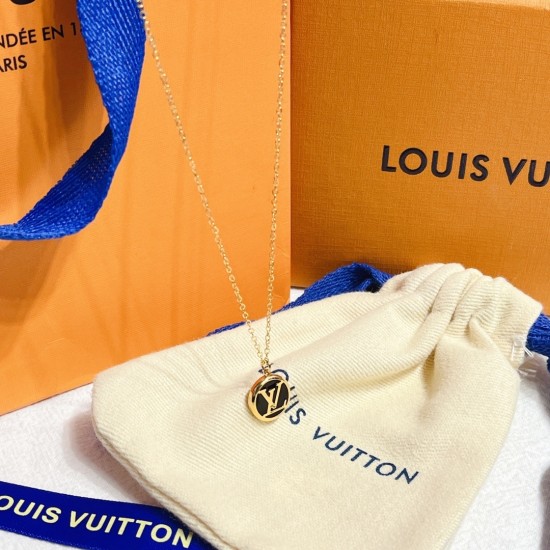 LV Jewelry Necklace: $20–$25 with box; $17–$22 without box