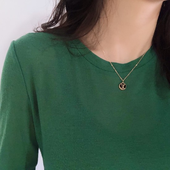 LV Jewelry Necklace: $20–$25 with box; $17–$22 without box