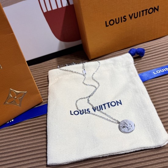 LV Jewelry Necklace: $20–$25 with box; $17–$22 without box