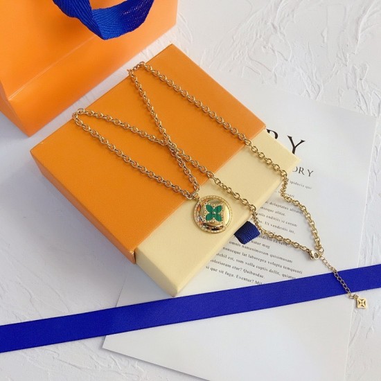 LV Jewelry Necklace: $20–$25 with box; $17–$22 without box