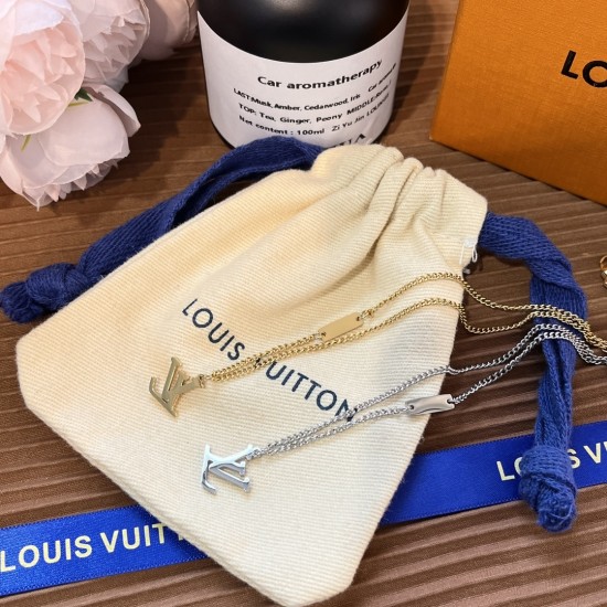 LV Jewelry Necklace: $20–$25 (with box); $17–$22 (without bo