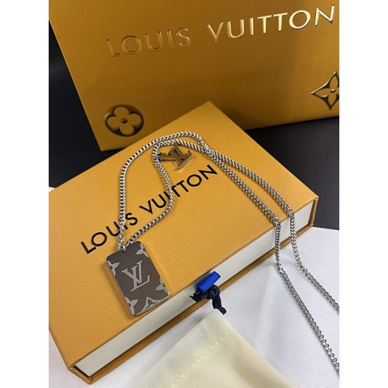LV Jewelry Necklace: $20–$25 with box; $17–$22 without box