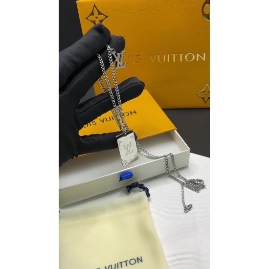 LV Jewelry Necklace: $20–$25 with box; $17–$22 without box