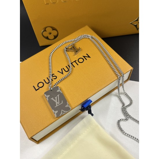 LV Jewelry Necklace: $20–$25 with box; $17–$22 without box