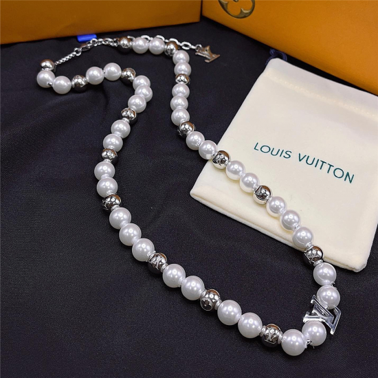 LV Jewelry Necklace: $20–$25 with box; $17–$22 without box