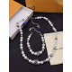 LV Jewelry Necklace: $20–$25 with box; $17–$22 without box