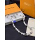 LV Jewelry Necklace: $20–$25 with box; $17–$22 without box