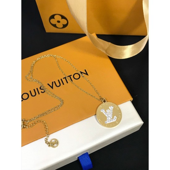 LV Jewelry Necklace: $20–$25 with box; $17–$22 without box