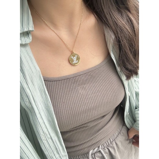LV Jewelry Necklace: $20–$25 with box; $17–$22 without box
