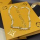 LV Jewelry Necklace: $20–$25 with box; $17–$22 without box