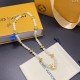 LV Jewelry Necklace: $20–$25 with box; $17–$22 without box