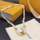 LV Jewelry Necklace: $20–$25 with box; $17–$22 without box