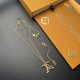 LV Jewelry Necklace: $20–$25 (with box); $17–$22 (without bo