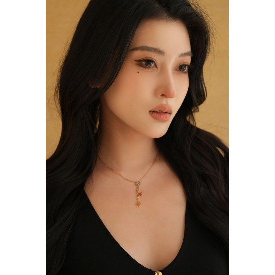 LV Jewelry Necklace: $20–$25 with box; $17–$22 without box