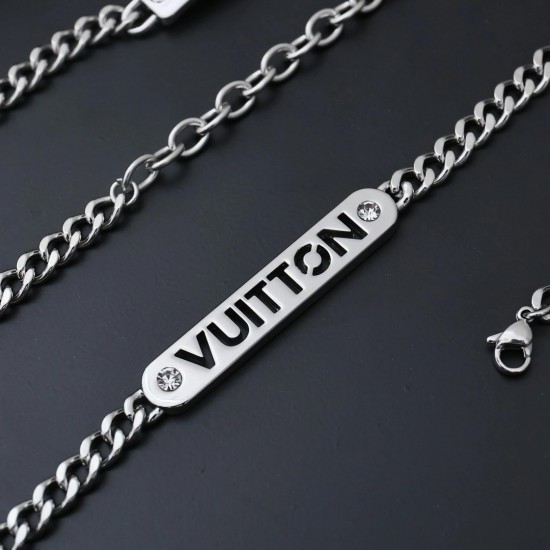 LV Jewelry Necklace: $20–$25 with box; $17–$22 without box