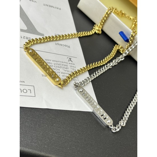 LV Jewelry Necklace: $20–$25 with box; $17–$22 without box