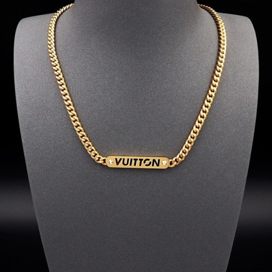 LV Jewelry Necklace: $20–$25 with box; $17–$22 without box