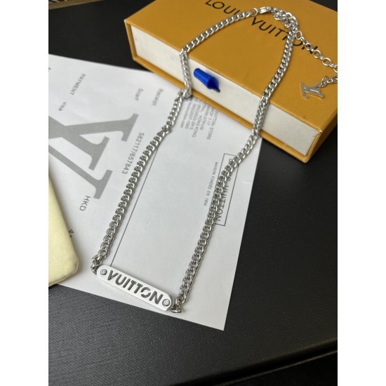 LV Jewelry Necklace: $20–$25 with box; $17–$22 without box