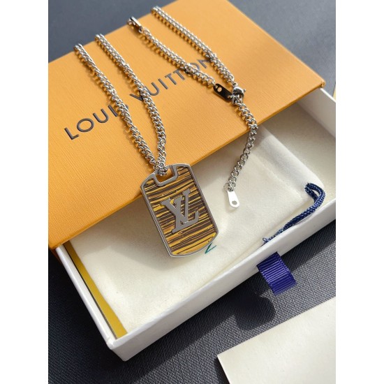 LV Jewelry Necklace: $20–$25 (with box); $17–$22 (without bo