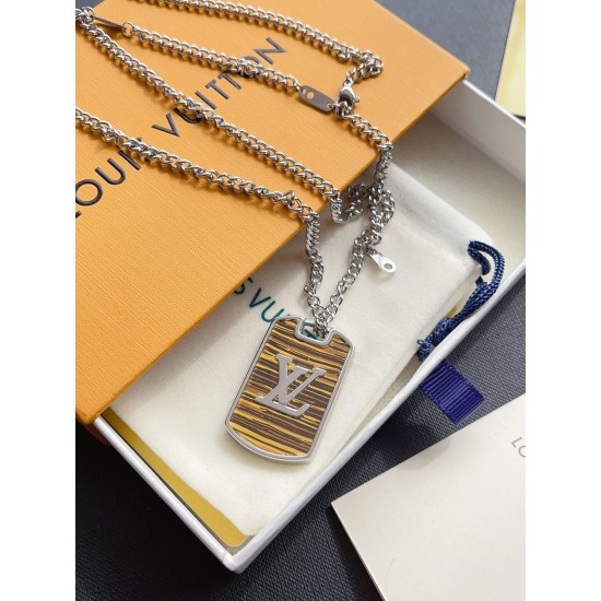LV Jewelry Necklace: $20–$25 (with box); $17–$22 (without bo