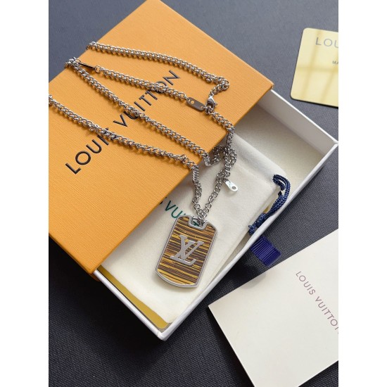 LV Jewelry Necklace: $20–$25 (with box); $17–$22 (without bo