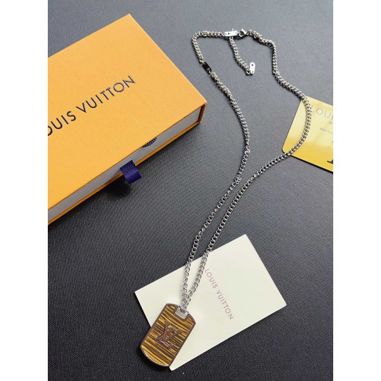 LV Jewelry Necklace: $20–$25 (with box); $17–$22 (without bo