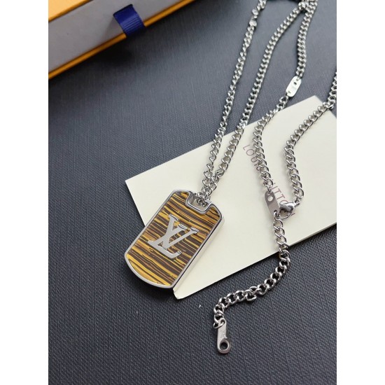 LV Jewelry Necklace: $20–$25 (with box); $17–$22 (without bo