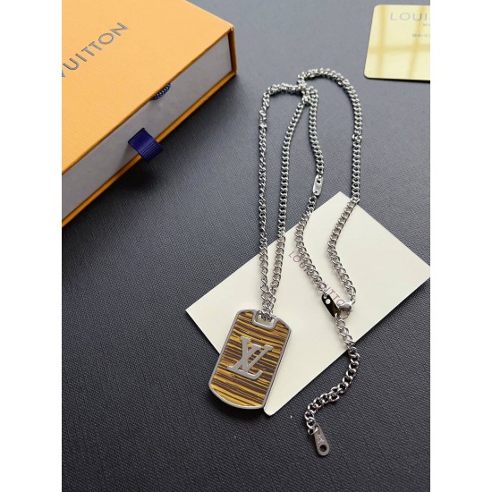 LV Jewelry Necklace: $20–$25 (with box); $17–$22 (without bo
