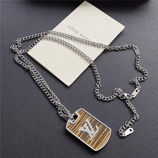 LV Jewelry Necklace: $20–$25 (with box); $17–$22 (without bo