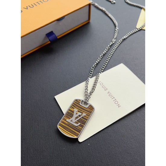 LV Jewelry Necklace: $20–$25 (with box); $17–$22 (without bo