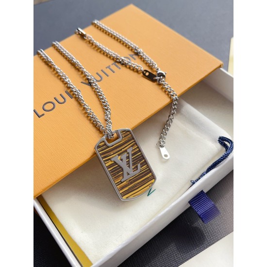 LV Jewelry Necklace: $20–$25 (with box); $17–$22 (without bo