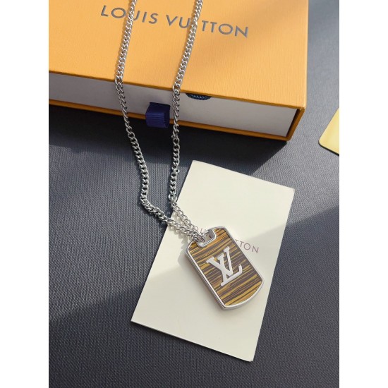 LV Jewelry Necklace: $20–$25 (with box); $17–$22 (without bo