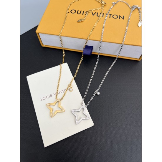 LV Jewelry Necklace: $20–$25 with box; $17–$22 without box