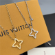 LV Jewelry Necklace: $20–$25 with box; $17–$22 without box
