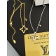 LV Jewelry Necklace: $20–$25 with box; $17–$22 without box