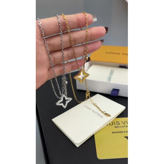LV Jewelry Necklace: $20–$25 with box; $17–$22 without box