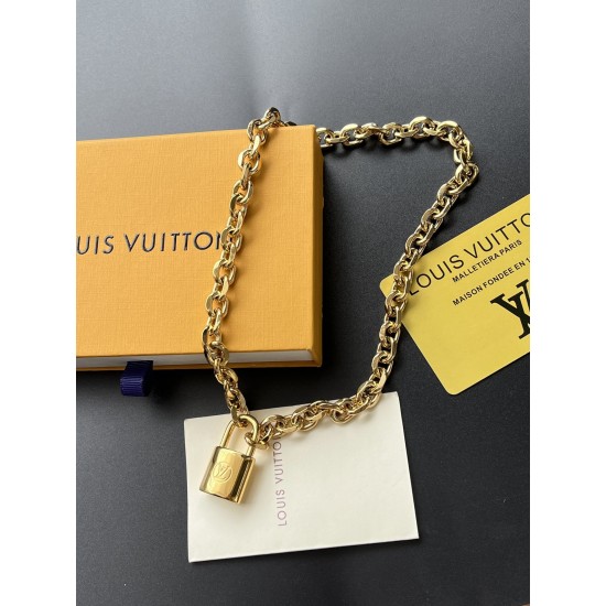 LV Jewelry Necklace: $20–$25 with box; $17–$22 without box