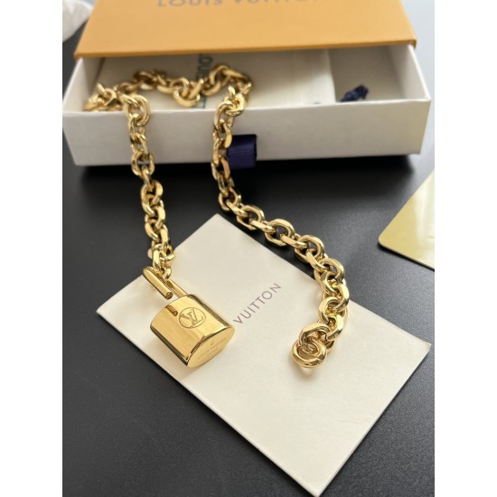 LV Jewelry Necklace: $20–$25 with box; $17–$22 without box