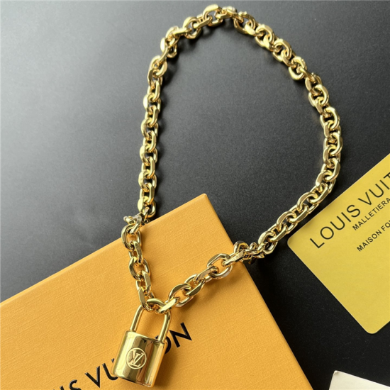 LV Jewelry Necklace: $20–$25 with box; $17–$22 without box